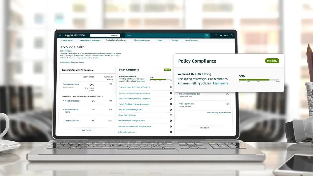 亞馬遜公布升級版的“賬戶情況評級(AccountHealthRating)”工具